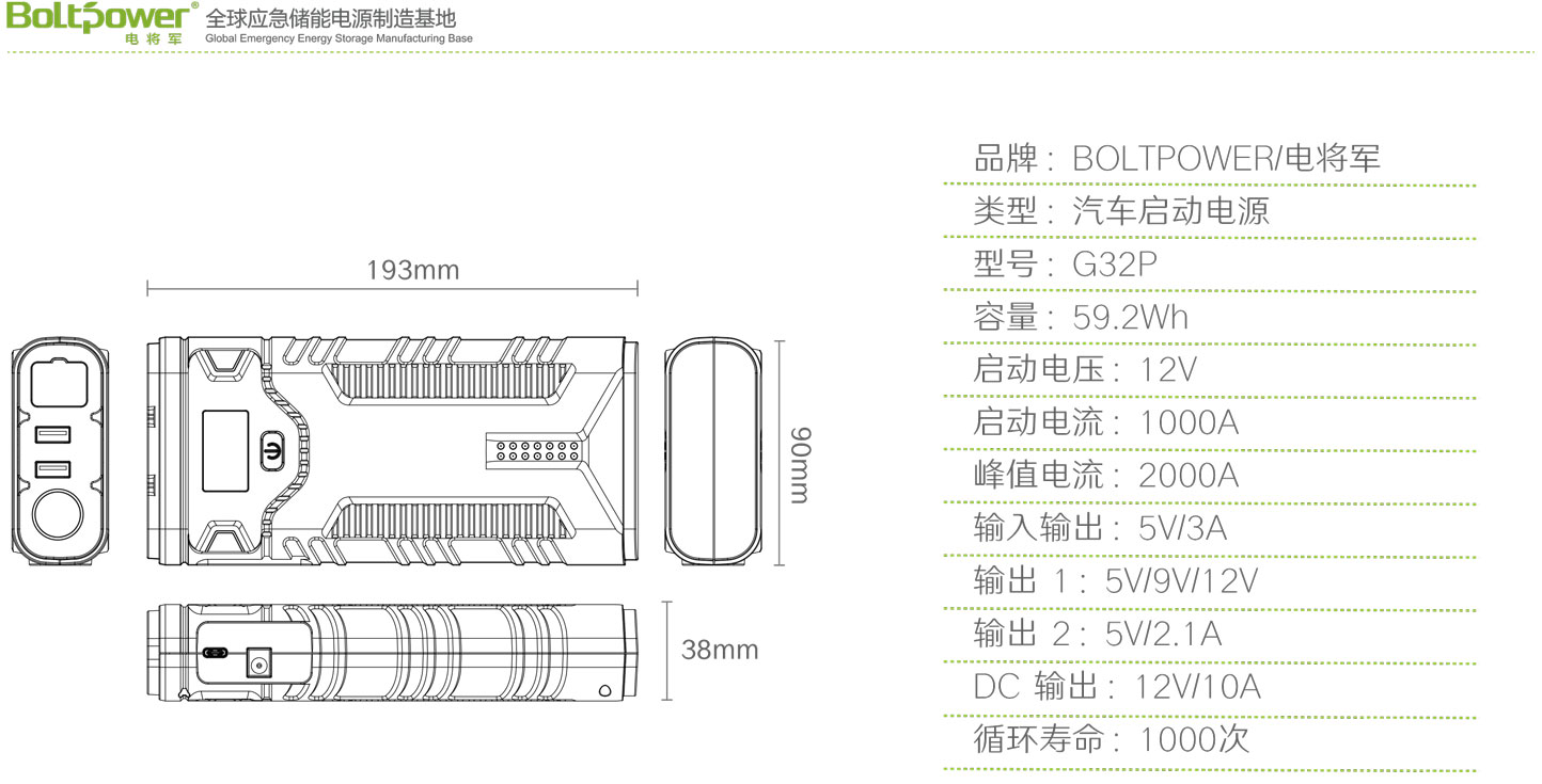 Boltpower利来国际最老品牌网G32P汽车应急电源-6